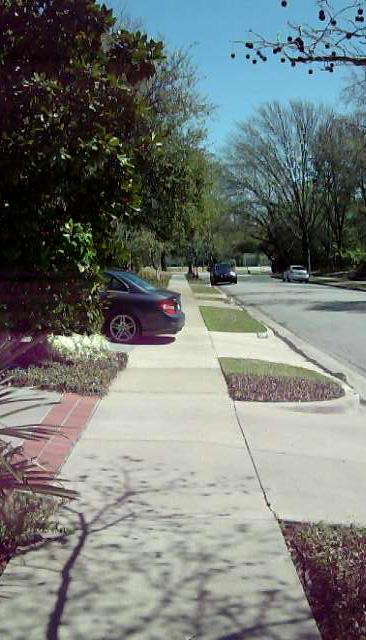 No parking on sidewalk, or in manner that obstructs the passage of pedestrians on the sidewalk.