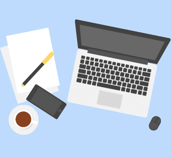 Image of laptop on desk