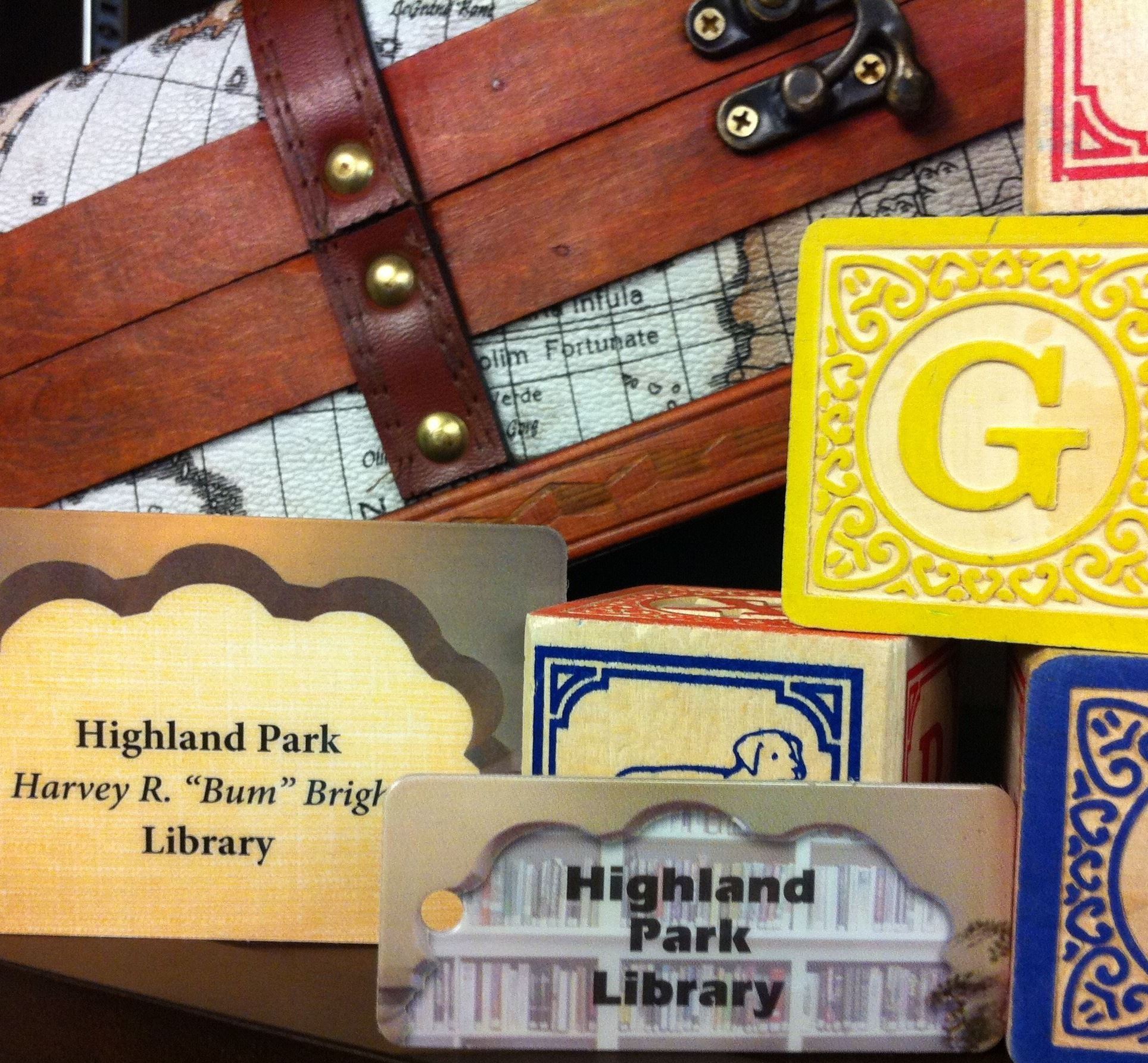 Highland Park Library Cards Photo