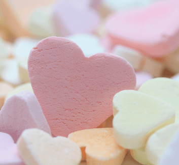 Image of candy hearts