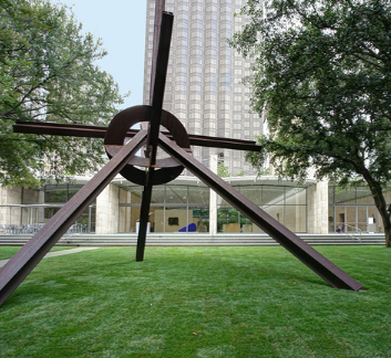 Outdoor sculpture at Nasher Sculpture Center