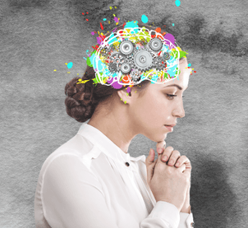 picture of woman thinking