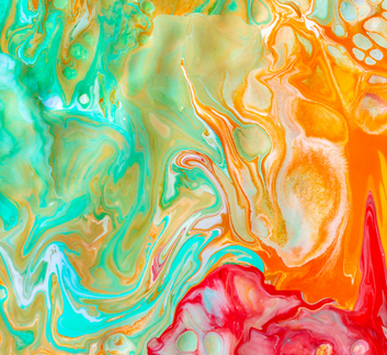 picture of paint pour