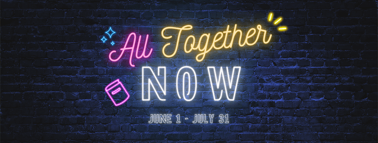 image of all together now in neon
