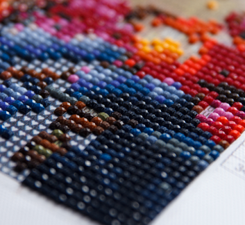 image of diamond painting rhinestones