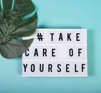 image of self care sign