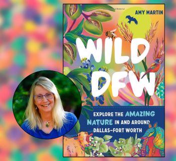 image of amy martin with wild dfw book